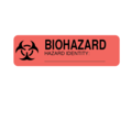 Nevs Label, Biohazard Hazard Identity 7/8" x 3" LBH-20